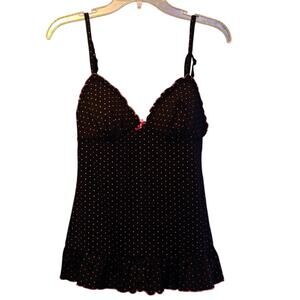 Vintage y2K Rampage polka dot baby doll chemise size medium